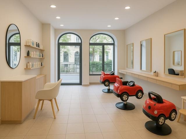 Salon de coiffure enfants + femmes refait à neuf, emplacement N°1 à Lyon 6: 1 opportunité rare à saisir !BAISSE DE PRIX!