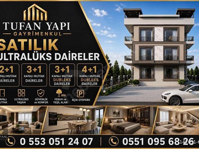 SARILARDA ÇİFT TERASLI 2+1 AYRI MUTFAK LÜKS DAİRE