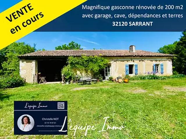 Sarrant 32120 Achat / Vente maison 11 pièces t11