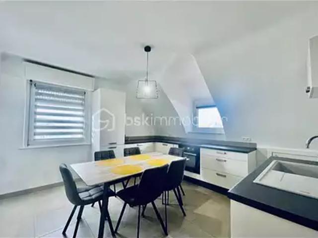 Sarralbe 57430 Achat / Vente appartement 4 pièces t4 au dernier étage cave