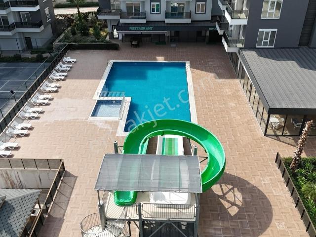 Satılık Eşyalı 1+1 Yeni Daire Alanya Oba Olıve Resort Sitesi