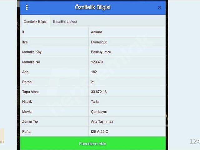 SATILIK, ETİMESGUT, BALIKUYUMCU, İMARA YAKIN, 182 ADA21 PARSEL