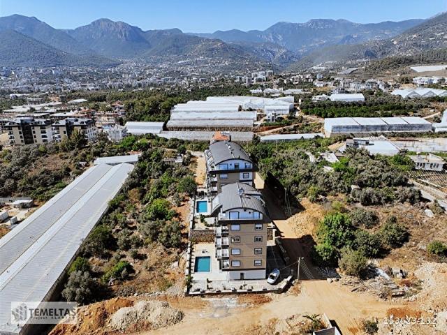 SATILIK SIFIR 2+1 3 CEPHELİ KALE VE DENİZ MANZARA ALANYA OBA
