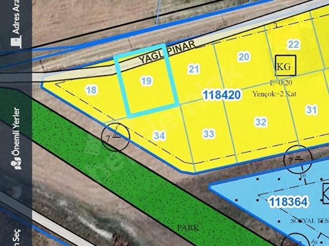 SATILIK VİLLA PARSELİ TEK TAPU KÖK TAPU 750 M2 ELEKTRİK SU D.GAZ