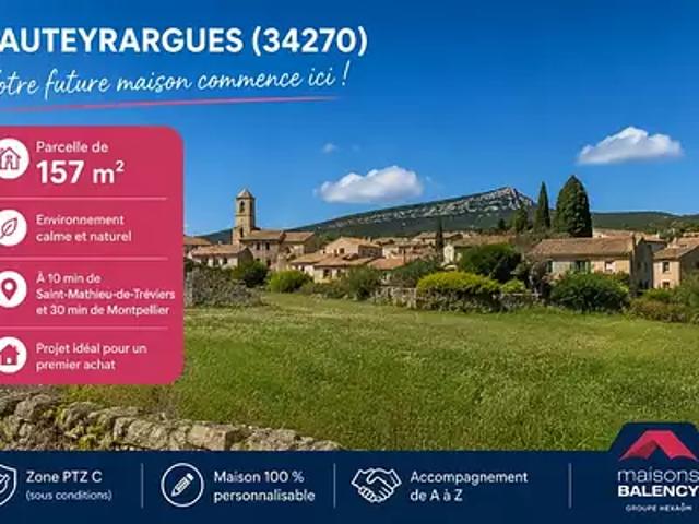 Sauteyrargues 34270 Programme neuf terrain neuf à vendre
