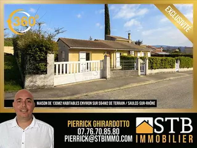 Saulce sur Rhône 26270 Achat / Vente maison 6 pièces t6