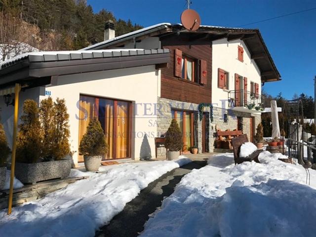 Savièse, Rustikales Chalet herrlicher Aussicht Leibrente Immobilie