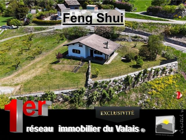 SAXEN / Ich bin FENG SHUI, sehr schönes freistehendes Chalet, 4,5 Zimmer zu je 103 m² Grundstück, 959 m² zum Verkauf im Wallis