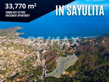 SAYULITA Predio de 3.37 HA 33,770 M2 o 8.3 ACRES