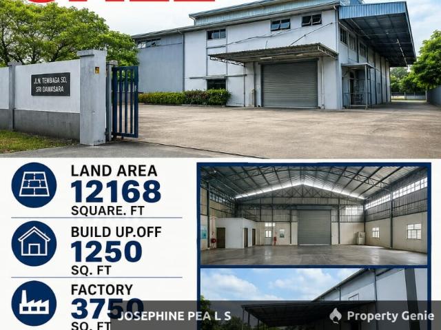 SD5 工厂出售 | Bandar Sri Damansara | 永久地契 | 大路旁黄金位置