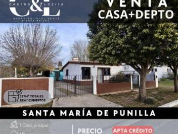 SE VENDE CASA DPTO SANTA MARÍA DE PUNILLA