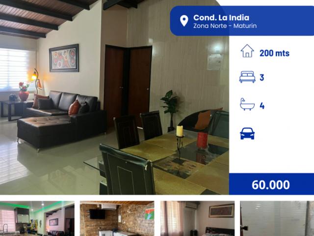 SE VENDE CASA EN COND. LA INDIA, TIPURO VE01 0016ZN AGUZ