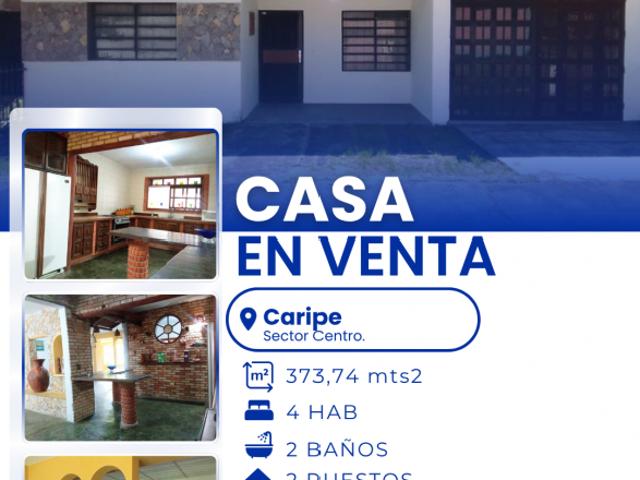 SE VENDE CASA EN EL CENTRO DE CARIPE