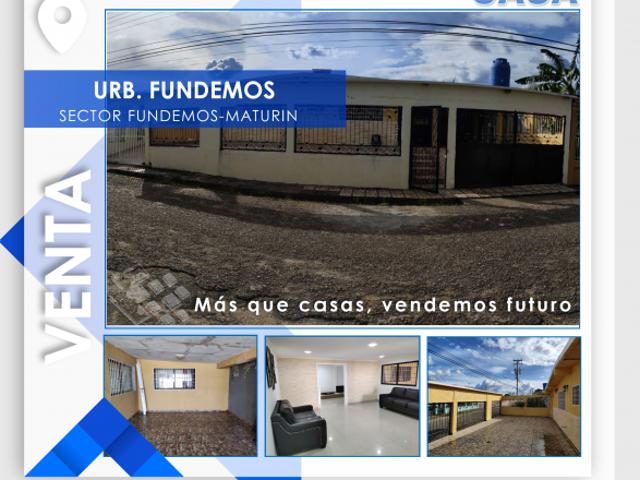SE VENDE CASA EN FUNDEMOS MATURIN VE01 1328FU MFAR