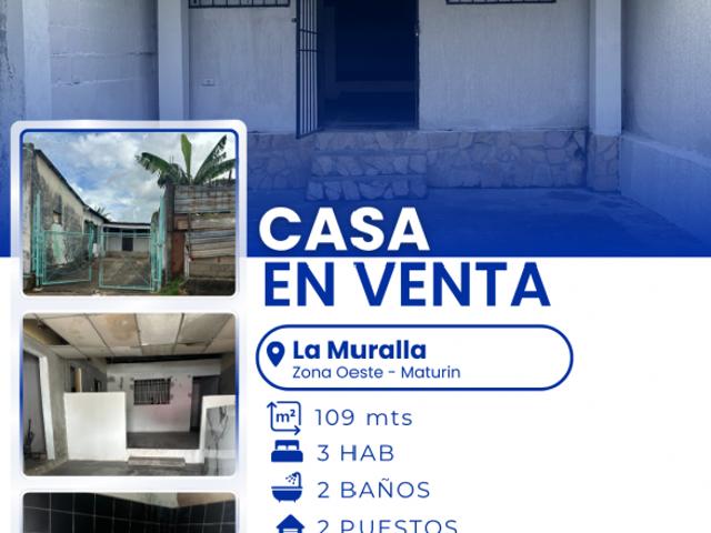 SE VENDE CASA EN LA MURALLA VE01 0028ZO LHER