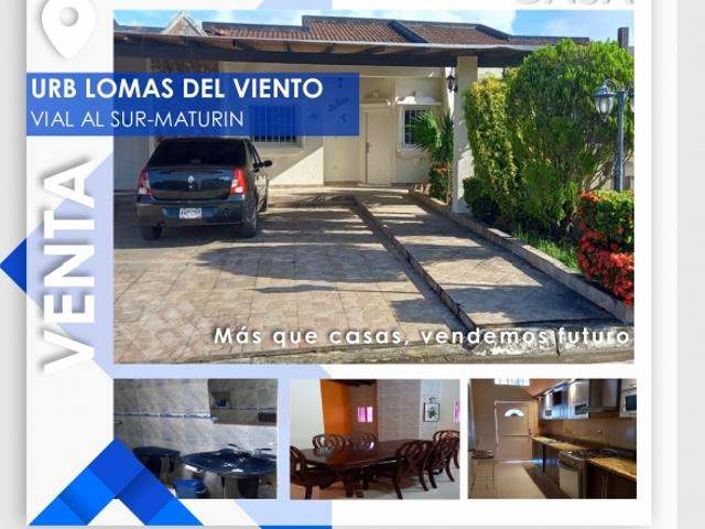 CASA EN URB. LOMAS DEL VIENTO MATURIN VE02 1300VS NBOA