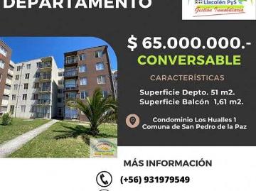 Se vende departamento en condominio los hualles 1