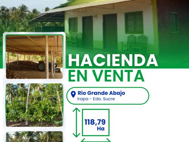 SE VENDE HACIENDA EN IRAPA SUCRE VE01 0285ES MFAR/SPEC