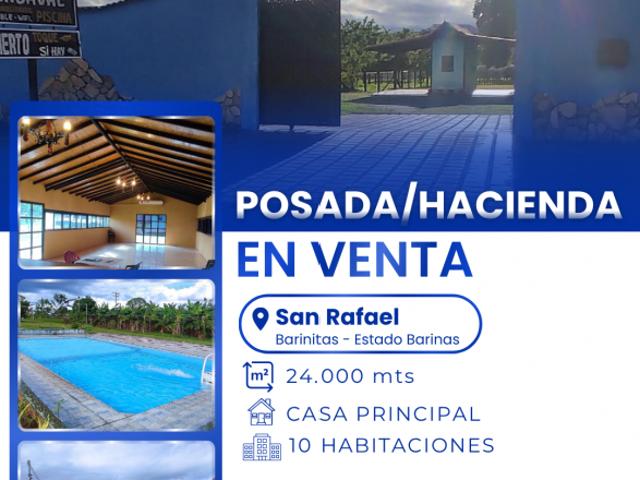 SE VENDE HACIENDA/POSADA EN BARINAS VE07 0015BA ASUA