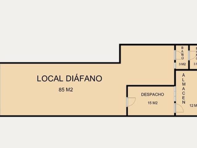 Se vende Local Comercial en Delicias, Junto Plaza Roma. Con Badén