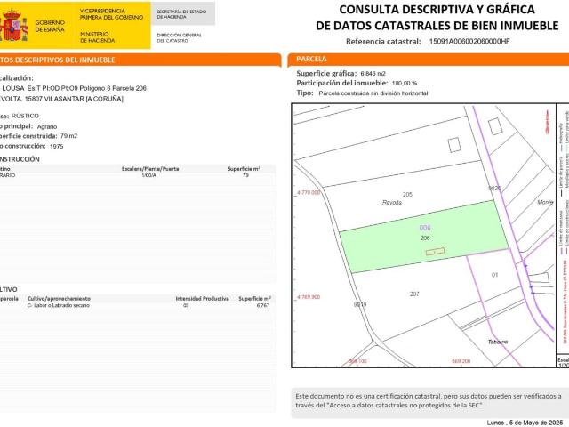 Se venden fincas rústicas en Barbeito Vilasantar