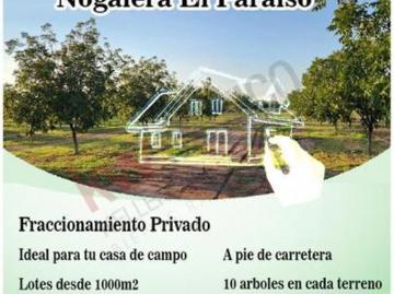 SE VENDEN LOTES CAMPESTRES EN LA CARRETERA A ALDAMA KM 35: Nogalera El Paraíso, con Financiamiento s