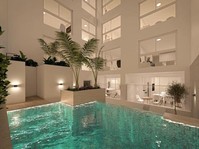 se venden unos nuevos apartamentos tipo estudio con baño del promotor en el centro del Torrevieja