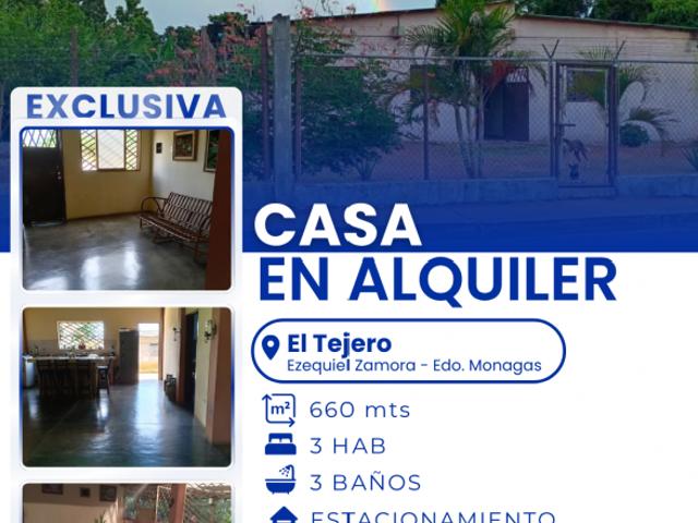 SE ALQUILA CASA EN EL TEJERO AL01 0031EZ VSAL