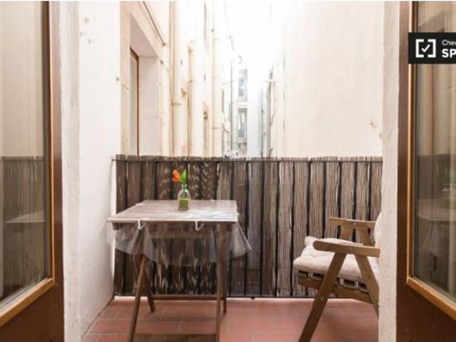 Se alquila habitación individual en piso de 4 dormitorios cerca de La Rambla en el centro del Barri