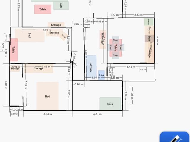 Se alquila piso en el centro de Orense 3 habitaciones, 1 baño y ascensor