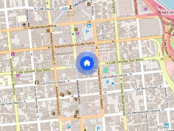 Se renta departamento Salvador Díaz Mirón, Colonia Zona Centro, C.P. 22000