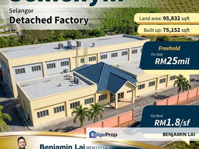 Semenyih, Selangor Detached Factory For Sale/ Rent