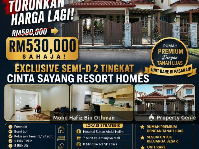 Semi D 2 Tingkat Cinta Sayang Resort Homes