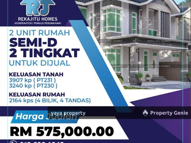SEMI D 2 TINGKAT DESIGN MODERN DI PADANG BONGOR,BINJAI,KOTA BHARU