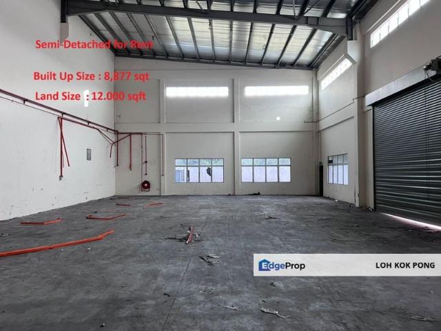 SEMI DETACHED FACTORY AT SIME DARBY BUSINESS PARK @ PASIR GUDANG FOR RENT