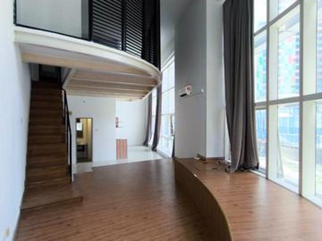 Semi furnished duplex for rent corner unit newly painted