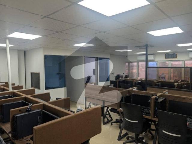 Semi furnished office available for rent at main shahra e faisal