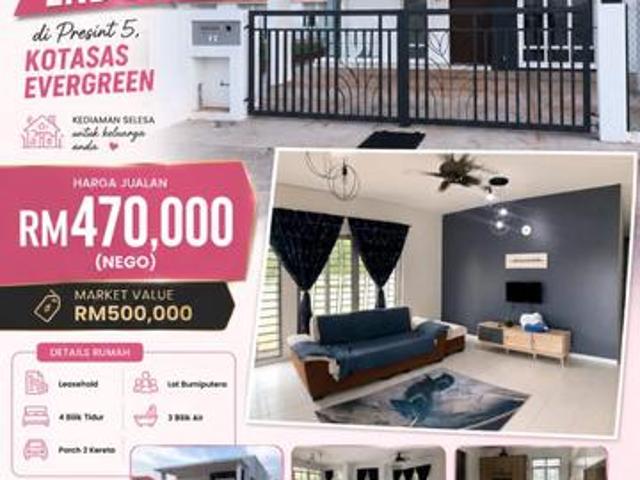 SemiD Setingkat End Lot di Presint 5 Kotasas Evergreen