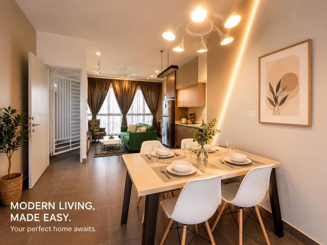 Sentrio Pandan Condo for Rent 3R2B Fully Furnished KLCC View 950sf