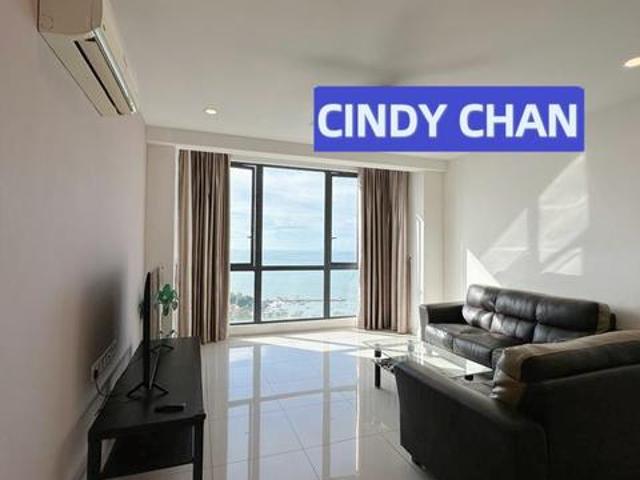 SEAVIEW UNIT Jazz Suites Full Furnish With 2 Carpark Straits Quay
