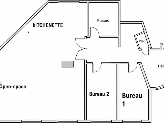 Secteur Croix Rousse Caluire Bureaux 105 m2 avec parking