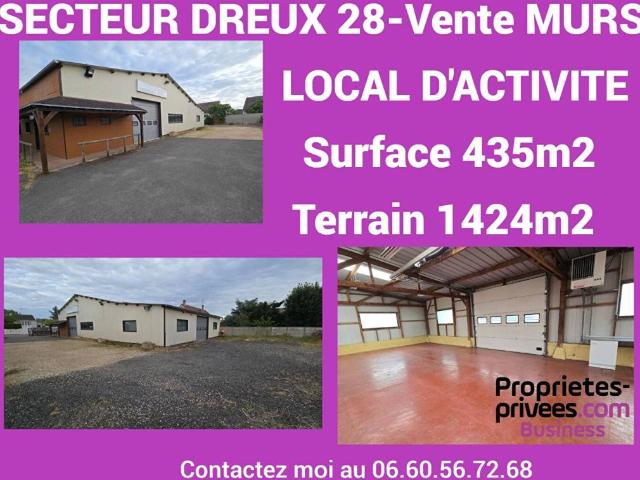 SECTEUR DREUX Local d'activité 375 m² sur parcelle 1424 m2