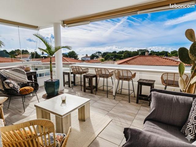 Secteur prisé de Beau Rivage, Vue mer, résidence récente, appartement en excellent état avec garage et parking