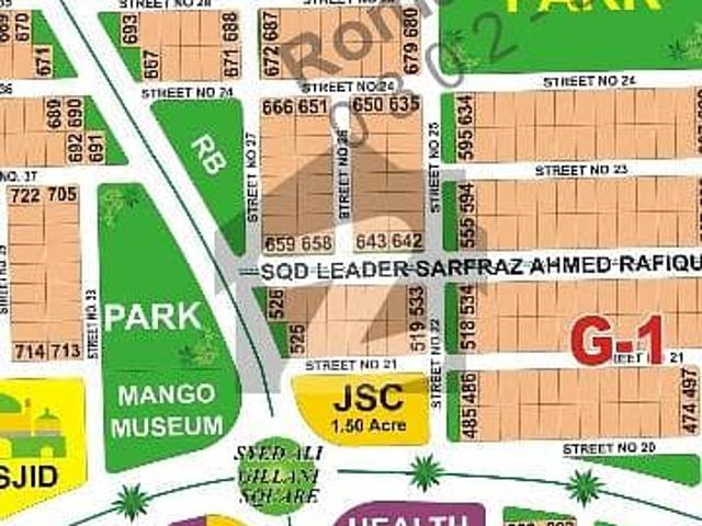 Sector G 1 Kanal Residential Plot For Sale