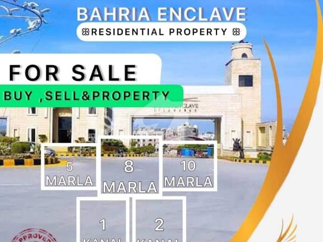 Sector f 10 marla plot Available for sale in bahria enclave Islamabad possessionable and developed plot
