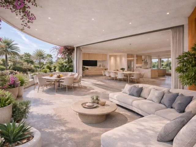 SEDUISANT 4 PIECES EN ETAGE ELEVE DE 90 M² AVEC 20m² DE TERRASSE SUD OUEST