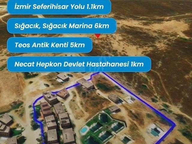 SEFERİHİSAR ÇEVREKENT'TE VİLLA İMARLI RUHSATLI PROJELİ MÜSTAKİL TAPULU 300 M ARSA