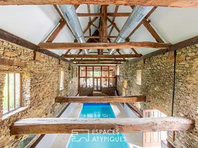 Segré en Anjou Bleu 49500 Achat / Vente maison 25 pièces t25 au dernier étage piscine