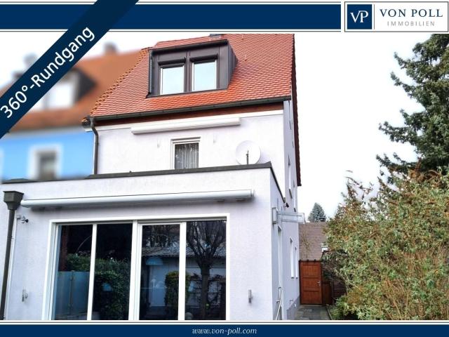 Sehr gepflegte u. top renovierte DHH mit 4 Garagen+Carport in ruhiger u. zentraler Nürnberg Wohnlage