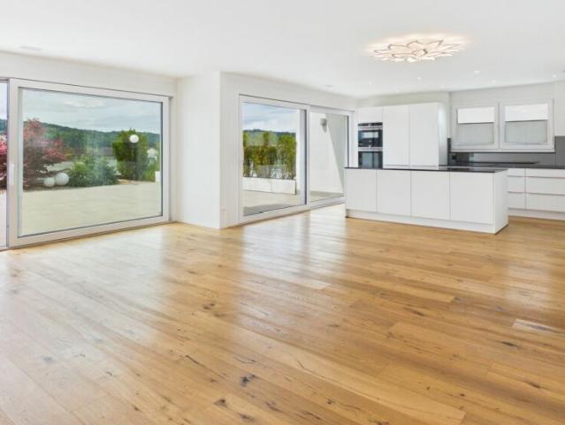 Sehr gepflegte, neuwertige Attika Wohnung mit div. Extras wie Riesen Terrasse, Lift mit direktem Zugang in die Wohnung, übergrossen Parkplätzen usw
